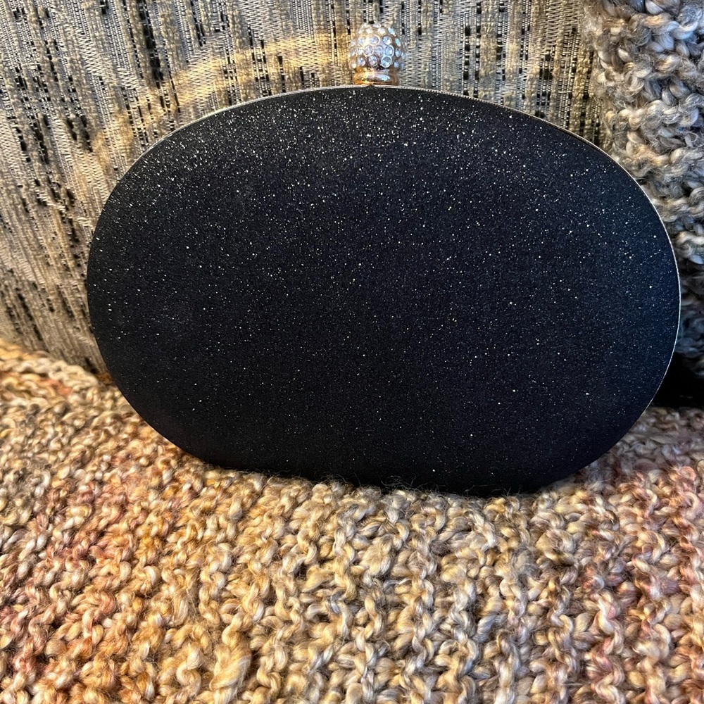 Black and Rhinestone Evening Bag - Picture 6 of 7